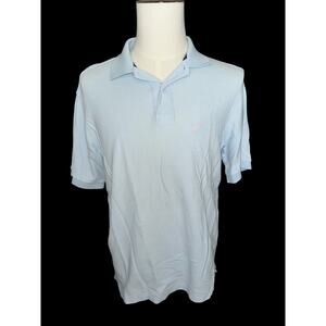 Nautica Men's Blue Shirt Sleeve Polo Shirt Medium